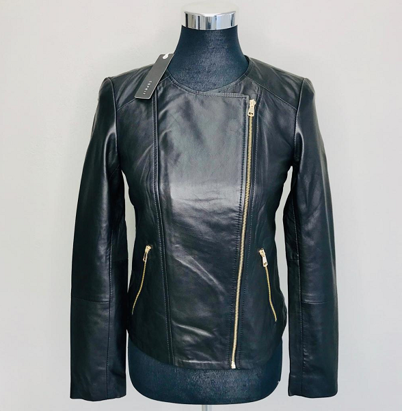 therapy black leather jacket