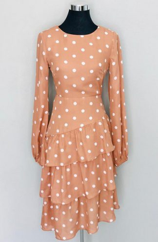 Fashion Union Flora Apricot Dress