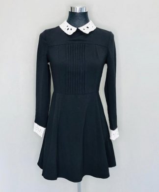 Ladies Black Long Sleeved Dress